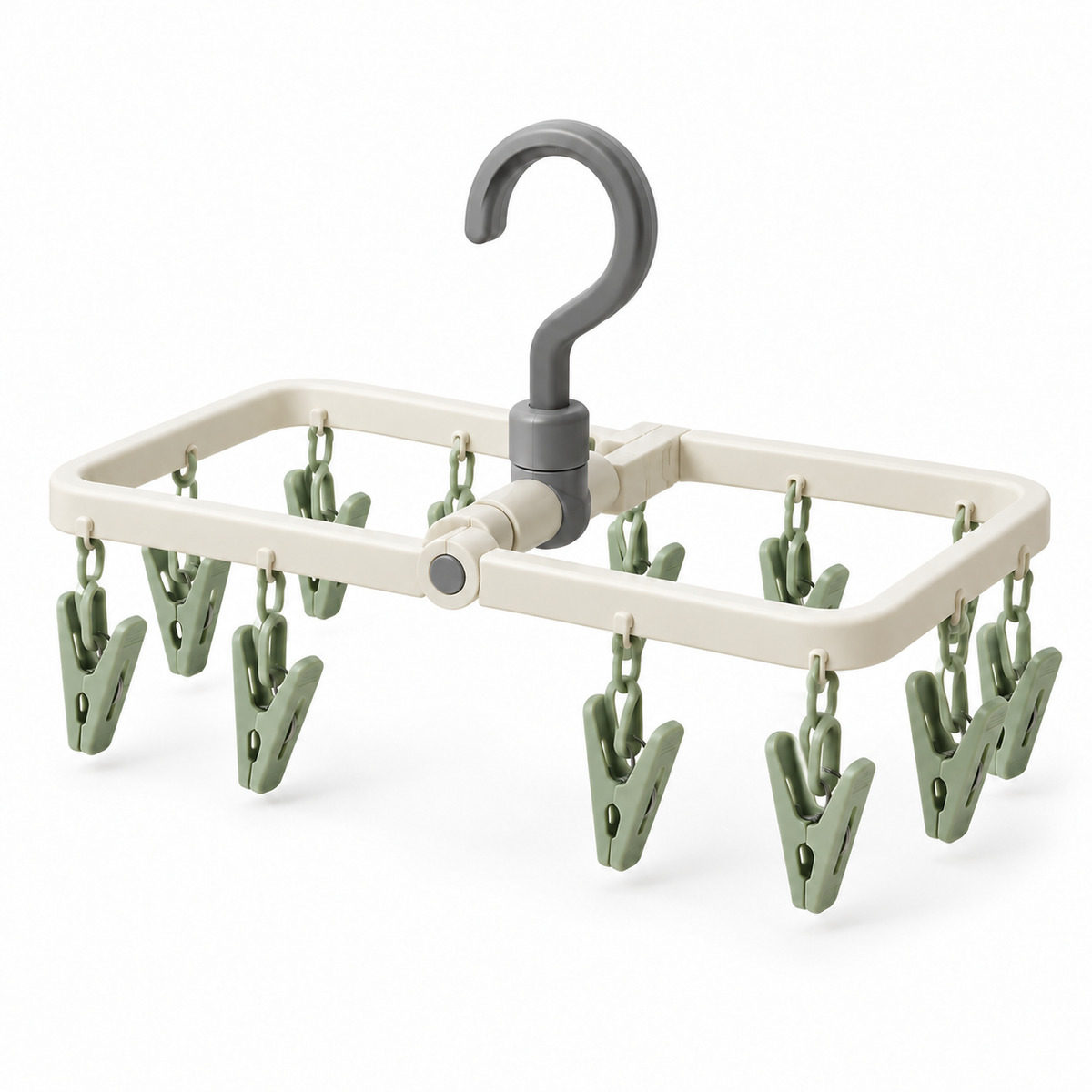 Clip Foldaway Drying Hanger — full view