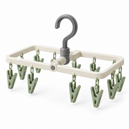 Clip Foldaway Drying Hanger — full view