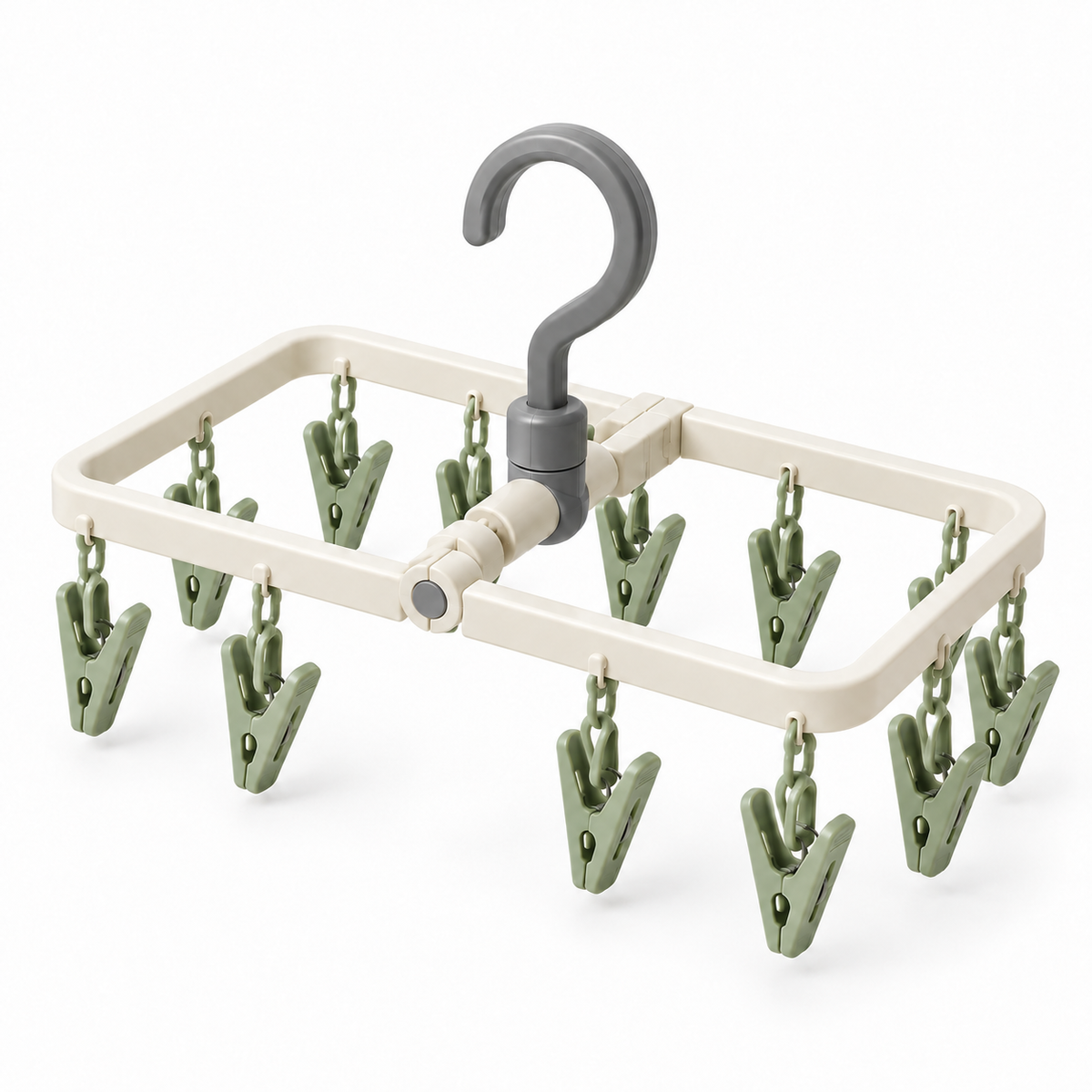Clip Foldaway Drying Hanger — detail view