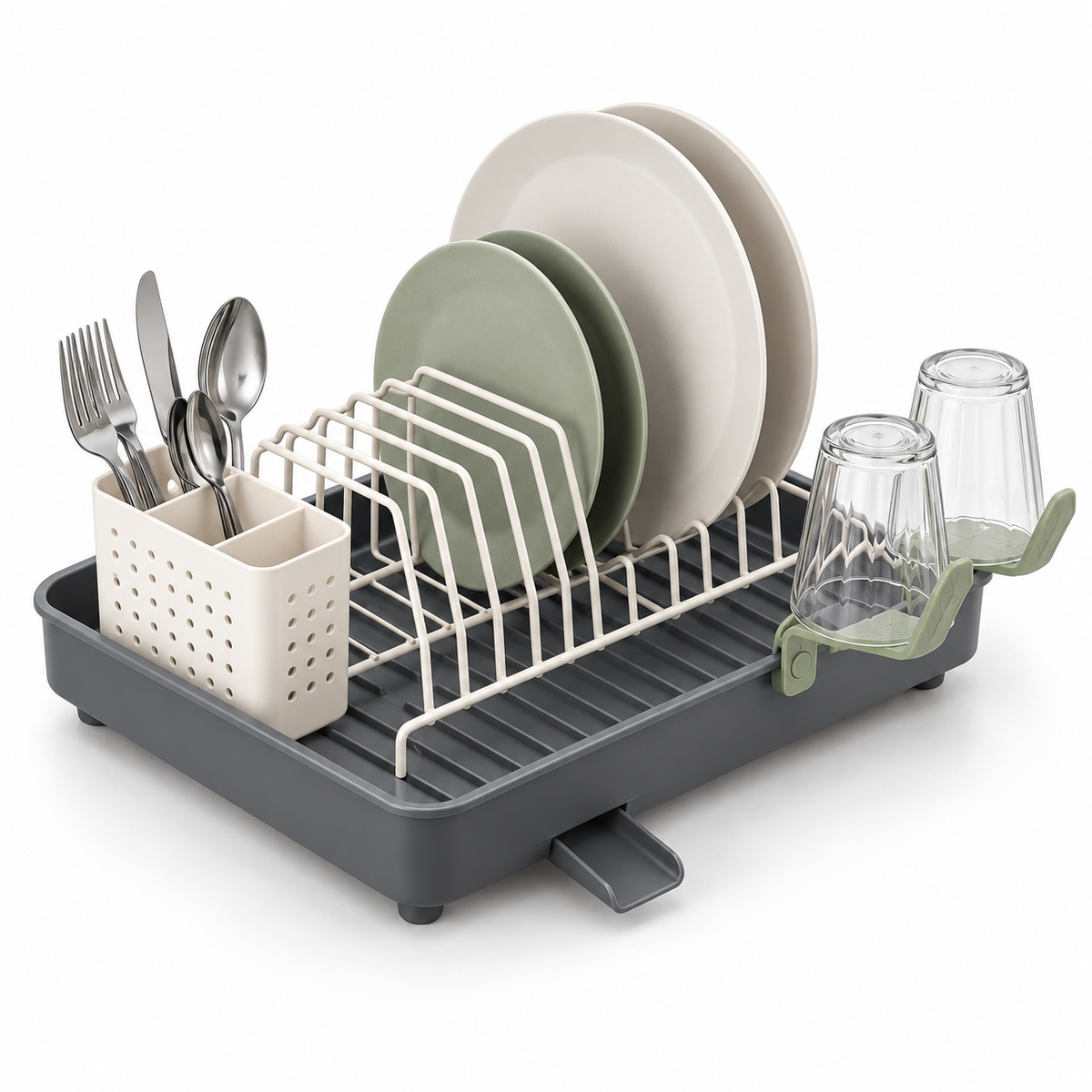 Dryline Compact Dish Rack — detail view