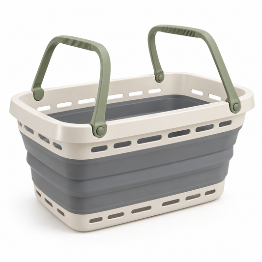Fold Flat Laundry Basket — full view