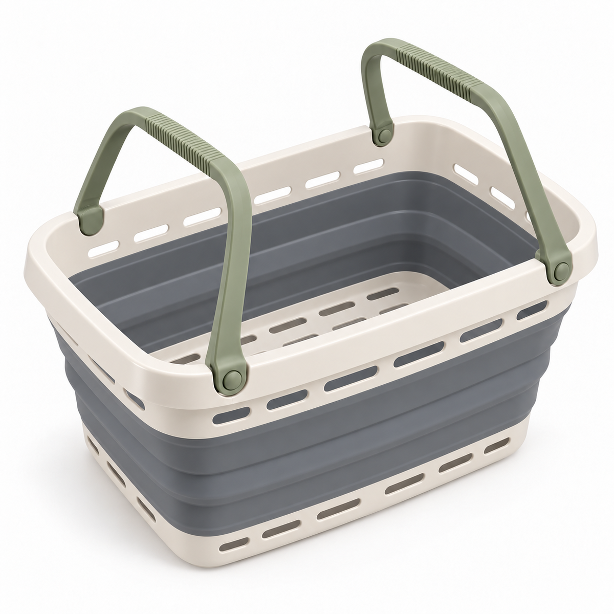 Fold Flat Laundry Basket — detail view